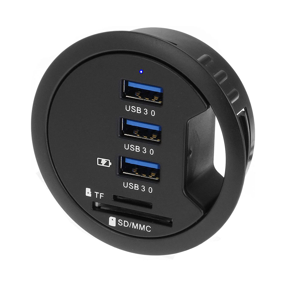 Desk Setup Hub - محول USB 3.0 Hub مع صوت