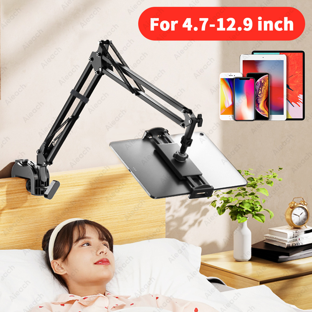 Desk Setup Ipad - حامل أجهزة لوحية قابل للتعديل للسرير،