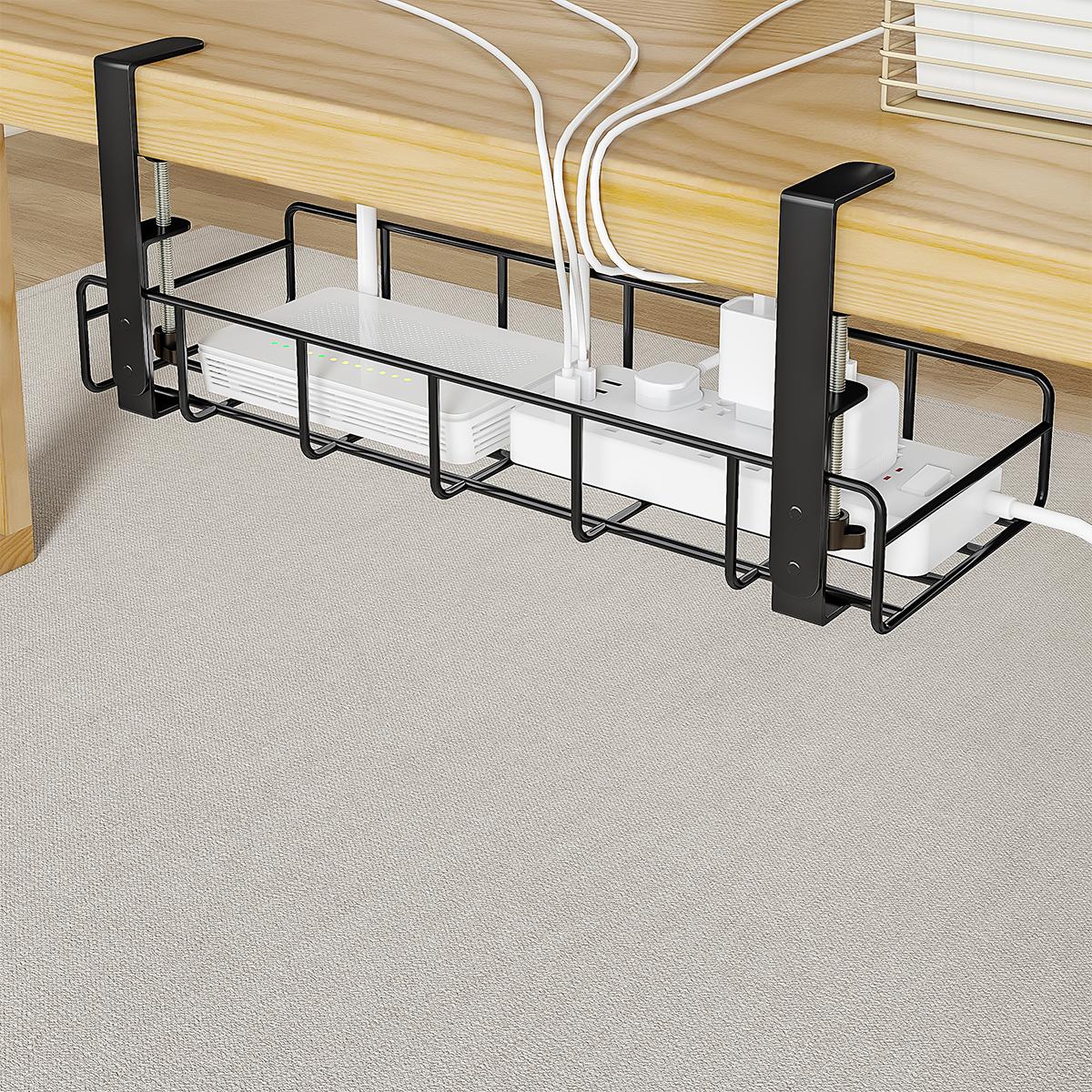 Desk Setup No Computer - حامل تنظيم الكابلات تحت المكتب بدون