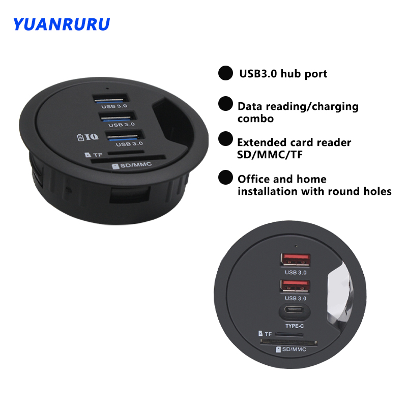 Desk Setup Hub - محور USB USB 3.0 USB 2.0
