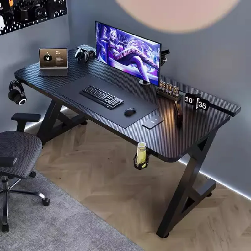 Desk Setup No Computer - مكاتب كمبيوتر سوداء بسيطة بتصميم إعداد