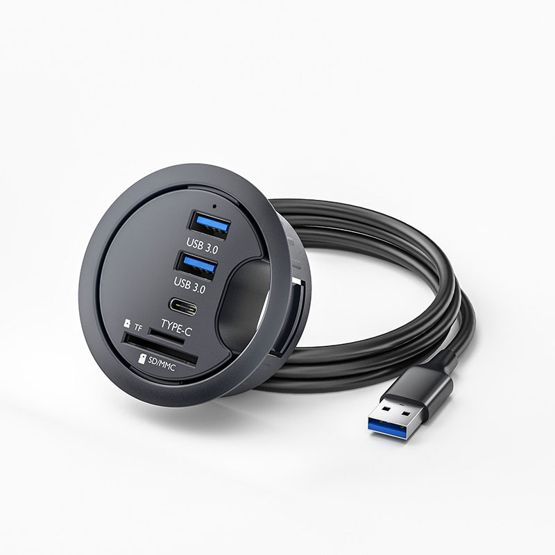 Desk Setup Hub - محور USB 3.0 جبل في محطة