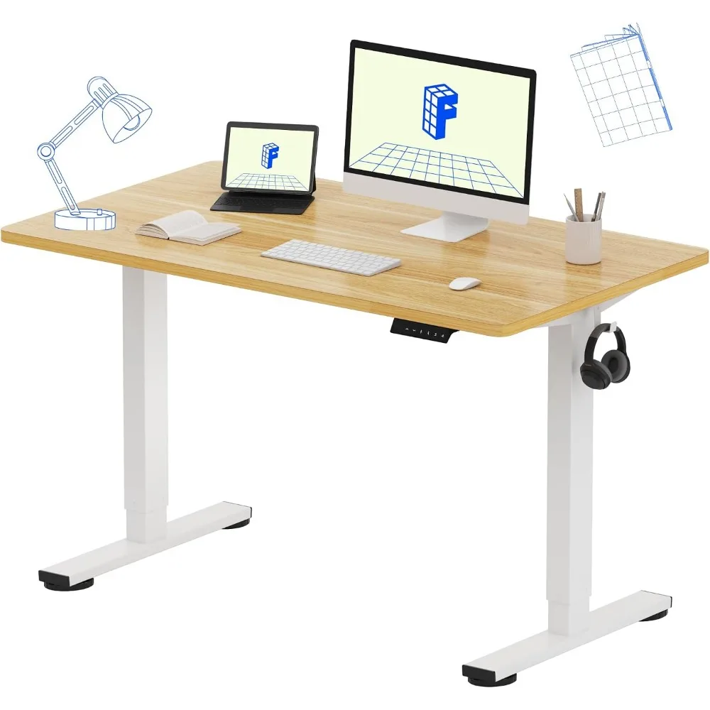 Desk Setup One Monitor - مكتب قائم من قطعة واحدة مقاس