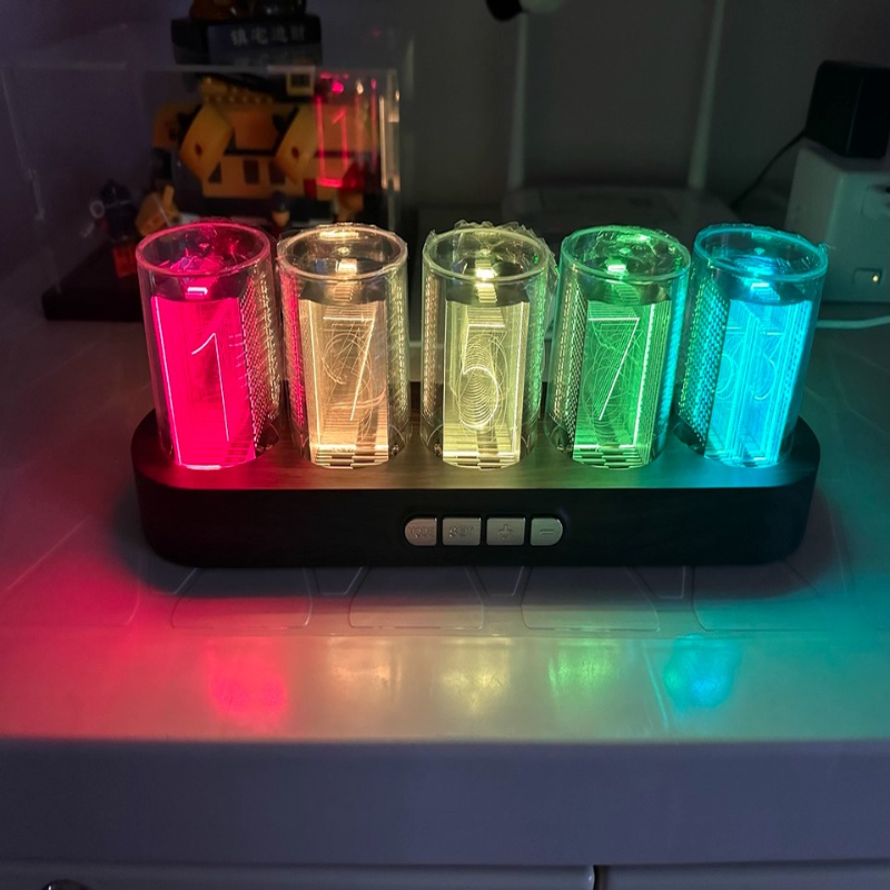 Desk Setup Youtube - LED Nixie أنبوب ساعة RGB الألعاب