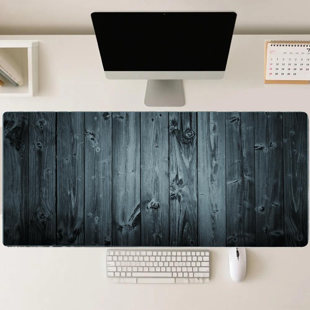 Desk Setup Black And Wood - بساط فأرة من الخشب الأسود، إكسسوارات