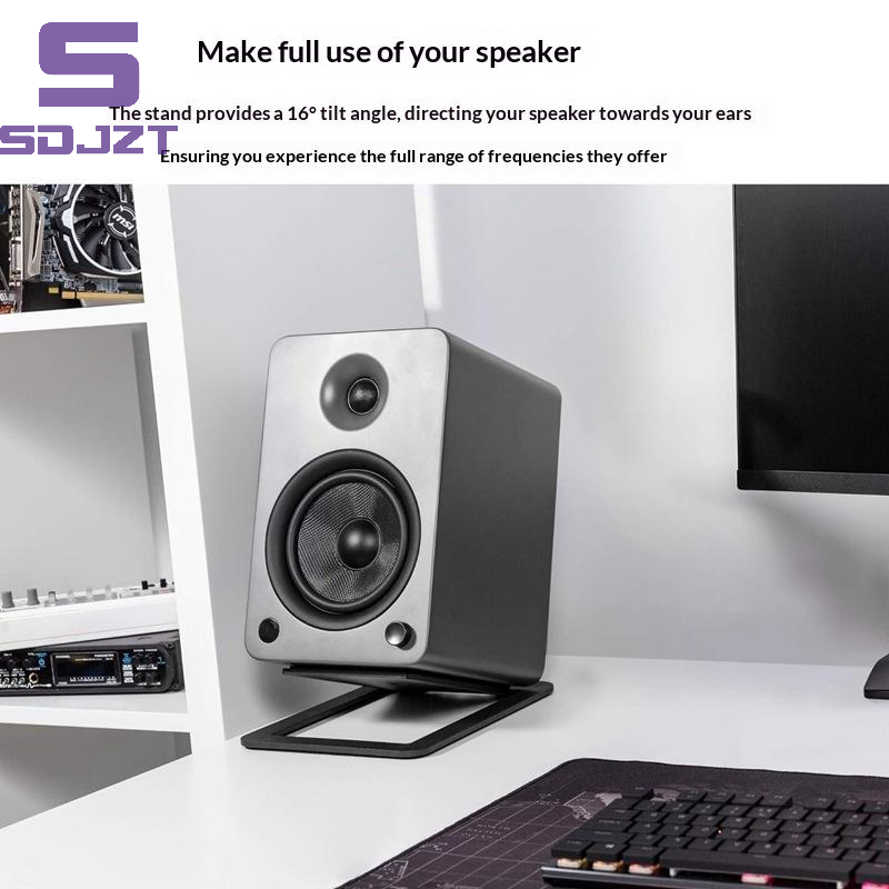 Speaker Desk Setup - حامل سماعات سطح المكتب، قطعتان، حامل