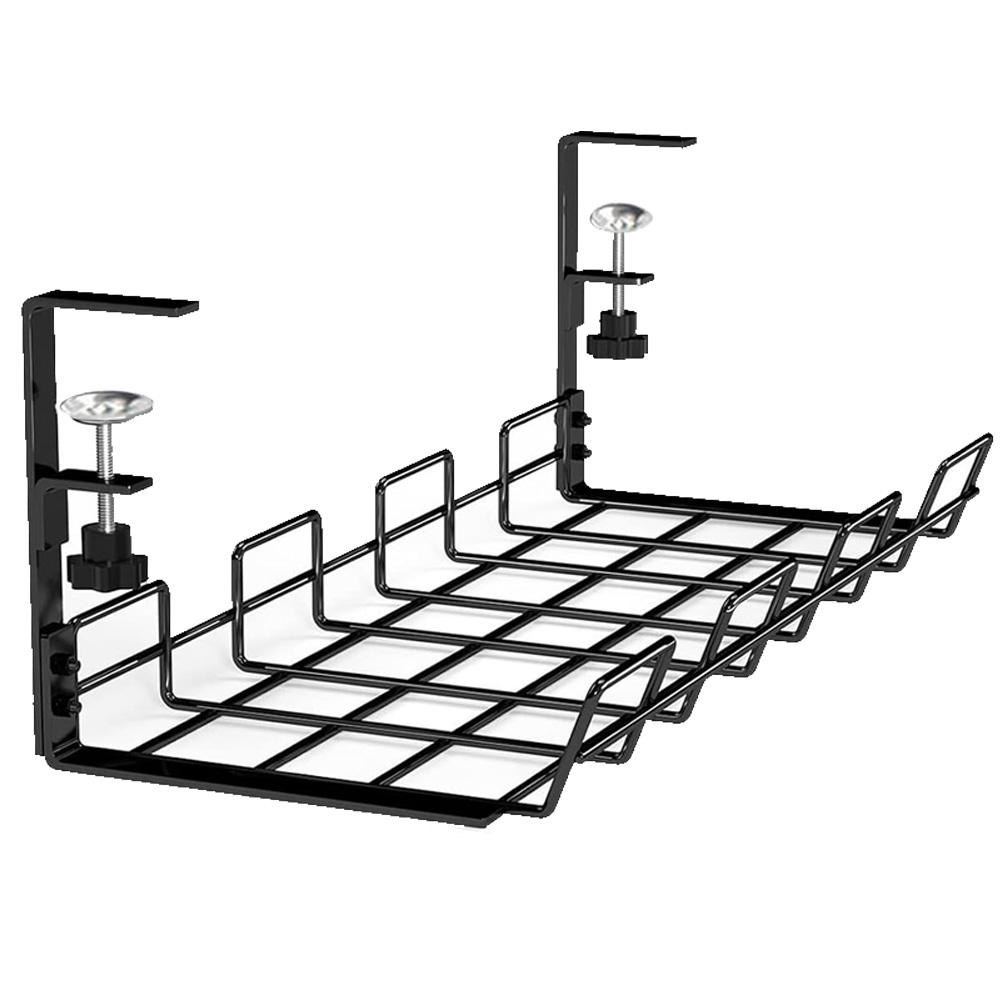 Desk Setup Shelves - صندوق إدارة الكابلات تحت المكتب منظم