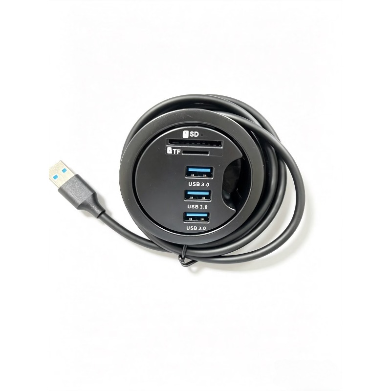 محول USB 3.0 Hub مع صوت ستيريو - مراجعة Desk Setup Hub وسعره