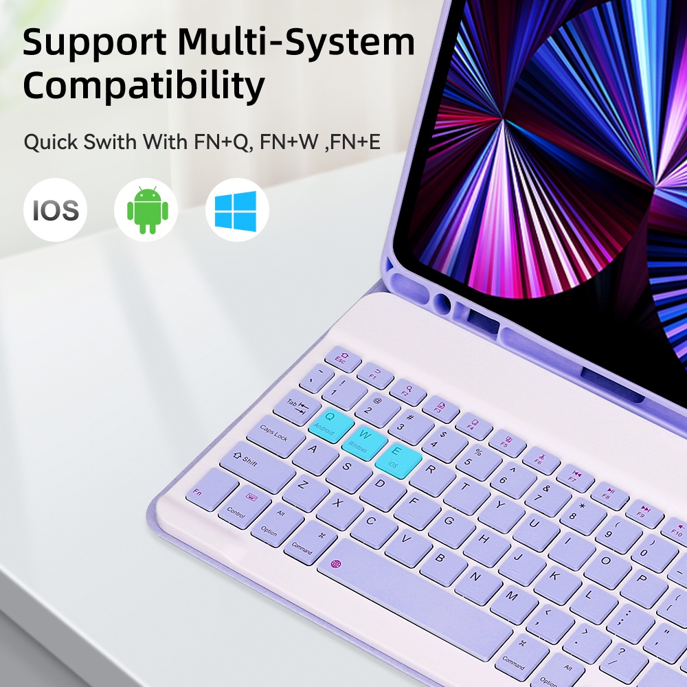 حافظة مع لوحة مفاتيح وماوس لأج - مراجعة Desk Setup Ipad وسعره