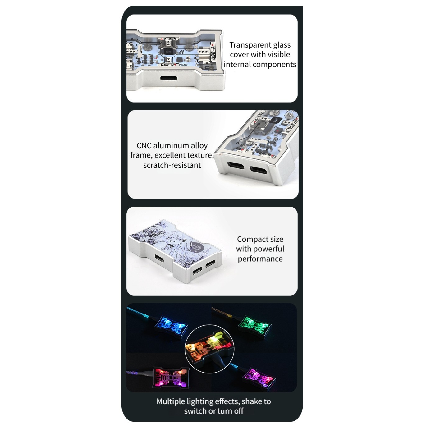 موزع USB RGB بإدخالين وثلاثة م - مراجعة Desk Setup Hub وسعره
