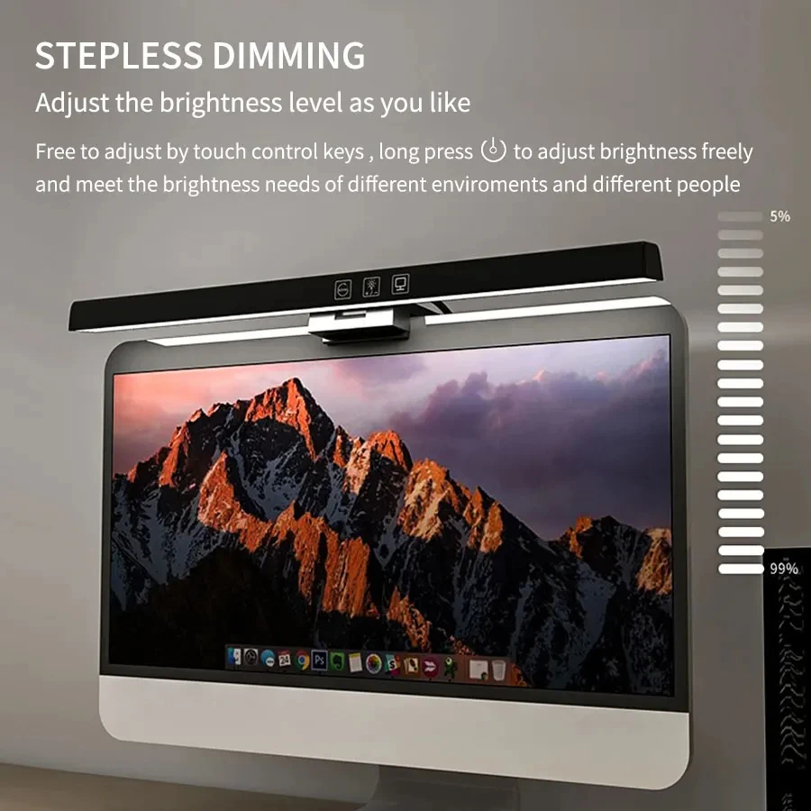 مصباح LED للشاشة بطول 33 سم و5 - مراجعة Desk Setup No Computer وسعره