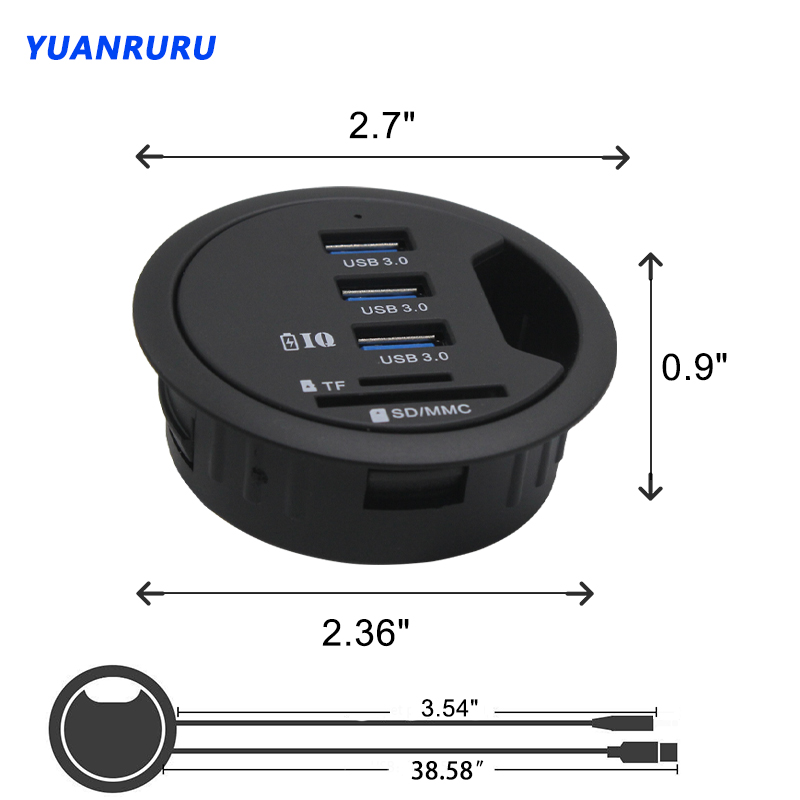 محور USB USB 3.0 USB 2.0 Hub س - مراجعة Desk Setup Hub وسعره