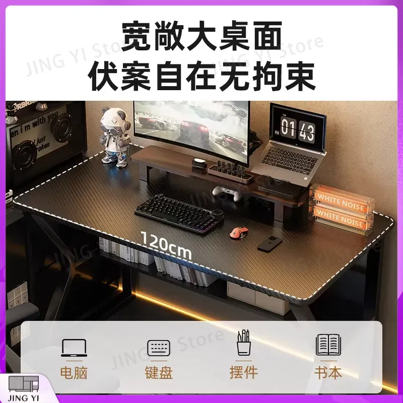 طاولة ألعاب سوداء لتجهيزات الك - مراجعة Desk Setup Black And Wood وسعره