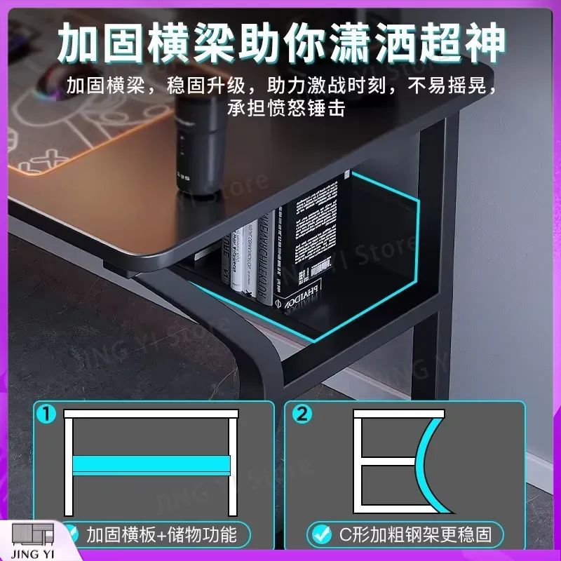 طاولة ألعاب سوداء لتجهيزات الك - مراجعة Desk Setup Black And Wood وسعره