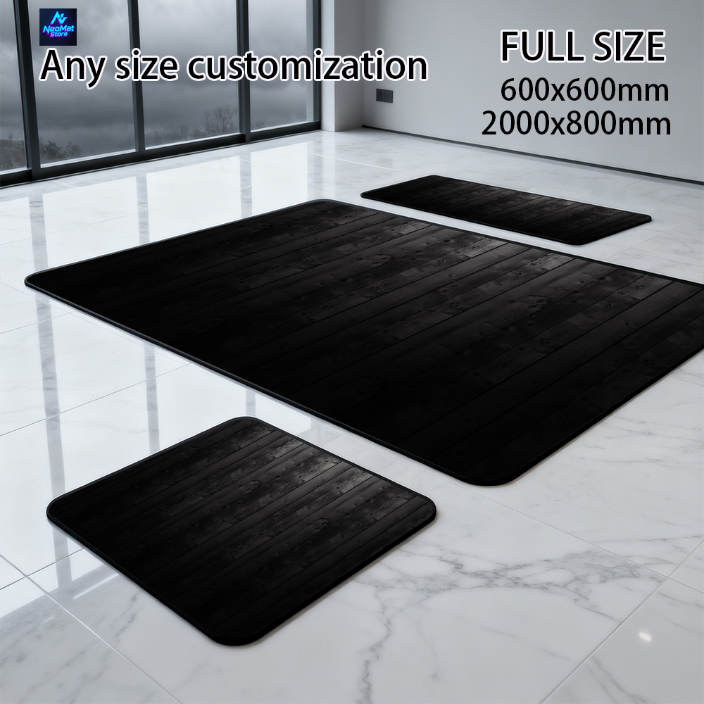 لوحة ماوس ضخمة 2000 × 1000 حصي - مراجعة Desk Setup Black And Wood وسعره
