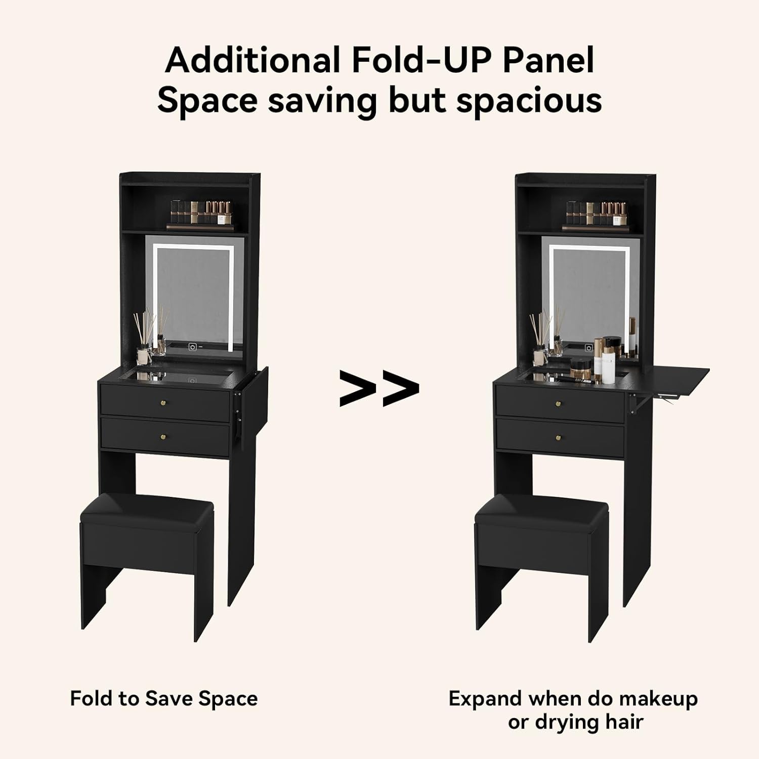 طاولة زينة صغيرة سوداء لغرفة ا - مراجعة Desk Setup Black And Wood وسعره