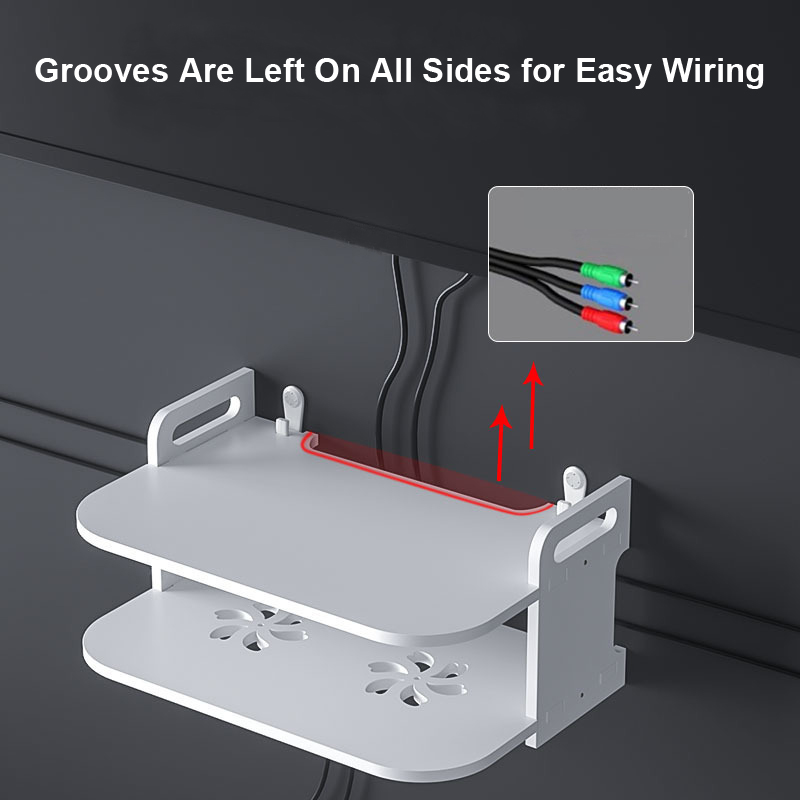 رف منظم كابلات الراوتر مثبت عل - مراجعة Desk Setup Shelves وسعره