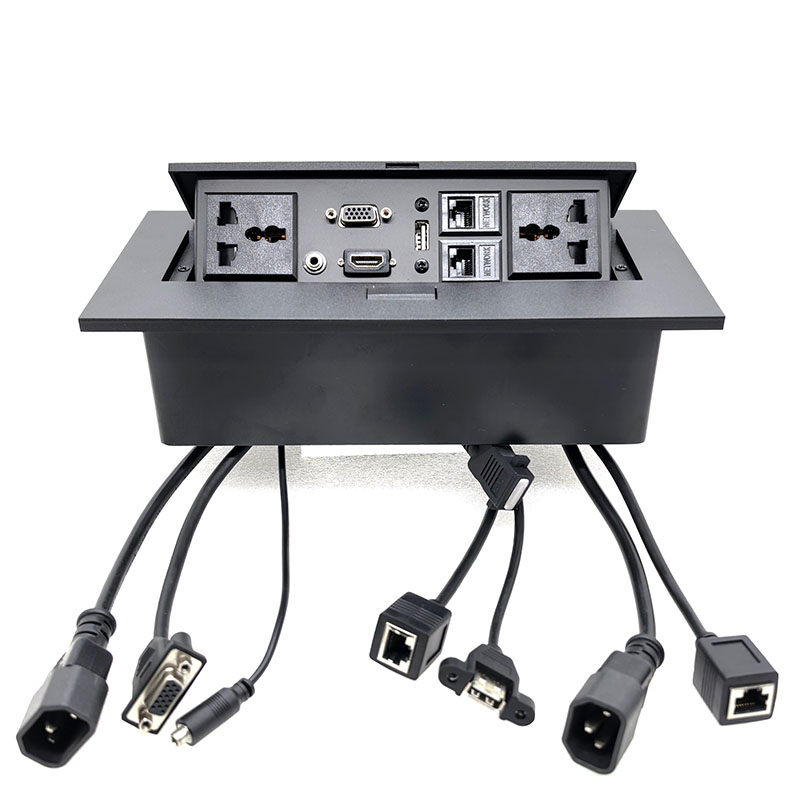 مقبس كهربائي مدمج قابل للطي مع - مراجعة Desk Setup Hub وسعره
