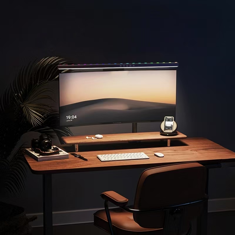 مصباح مكتبي معلق بإضاءة شاشة L - مراجعة Desk Setup No Computer وسعره