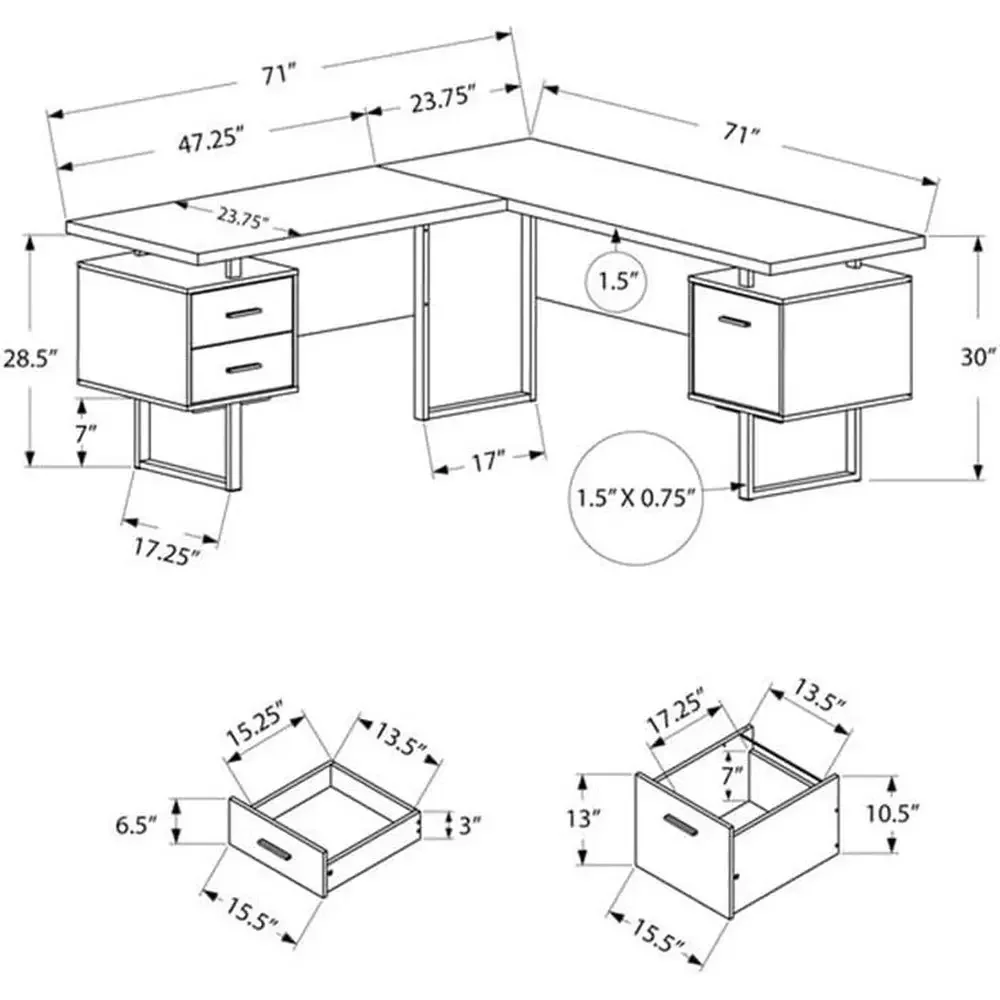 مكتب كمبيوتر على شكل حرف L مقا - مراجعة Desk Setup Black And Wood وسعره
