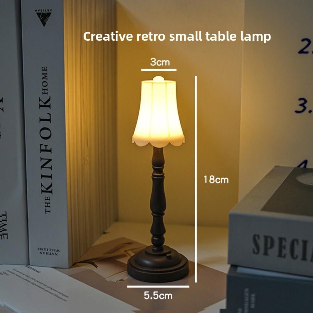 ضوء ليلي LED عتيق - مصباح طاول - مراجعة Desk Setup Vintage وسعره