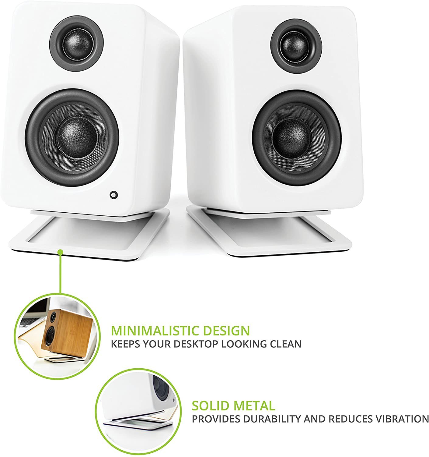 حوامل مكبرات صوت لسطح المكتب ، - مراجعة Speaker Desk Setup وسعره