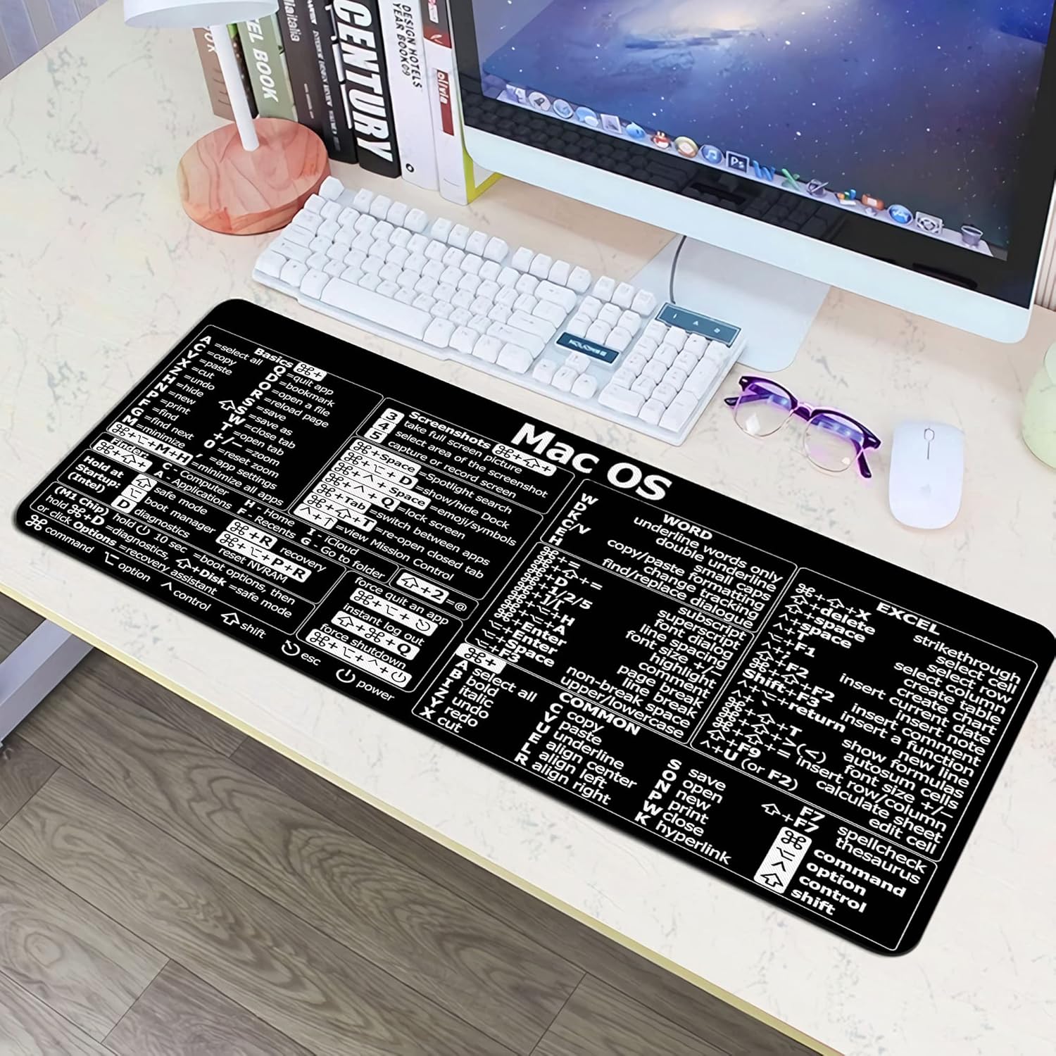 لوحة ماوس لنظام ماك مع اختصارا - مراجعة Desk Setup Mac وسعره