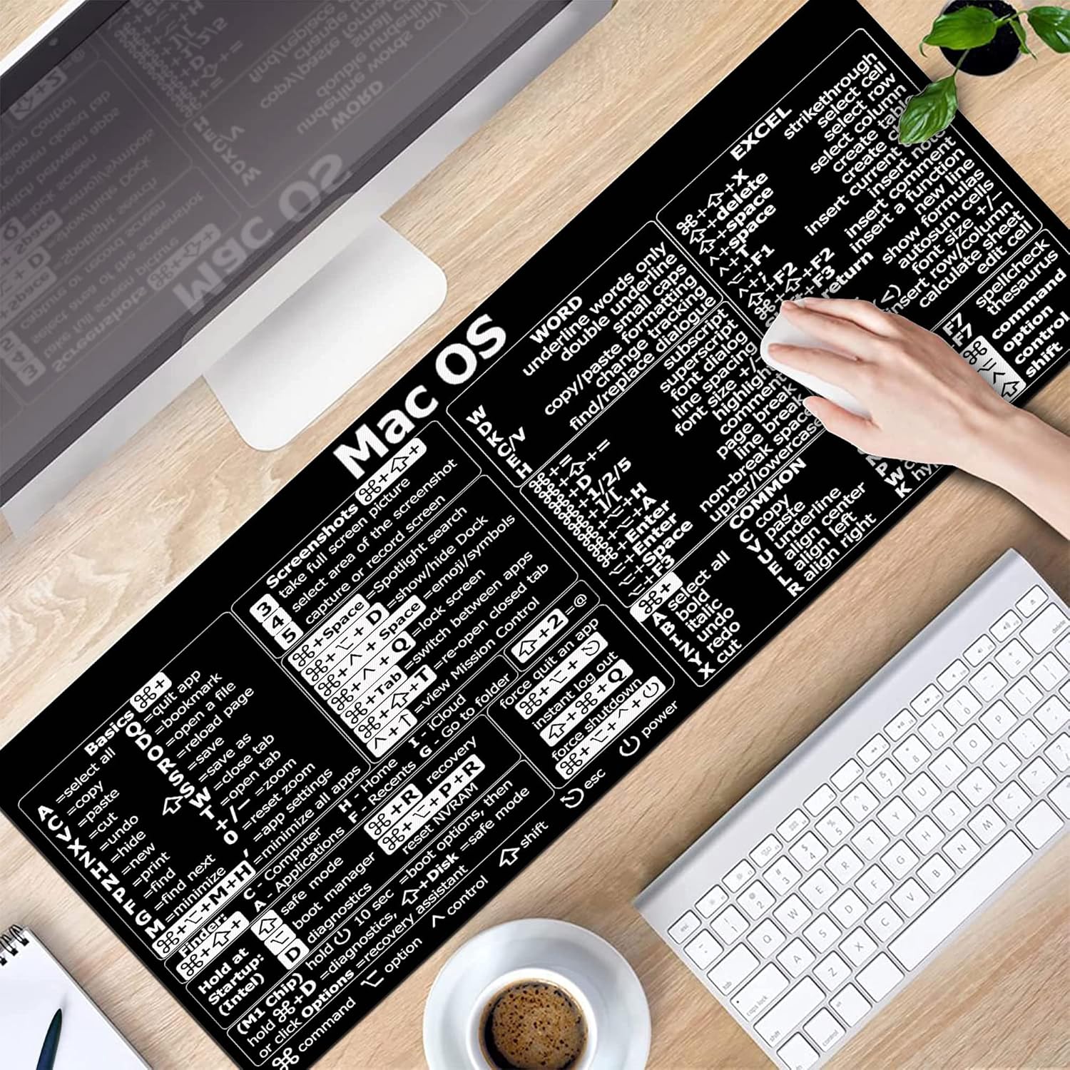 لوحة ماوس لنظام ماك مع اختصارا - مراجعة Desk Setup Mac وسعره