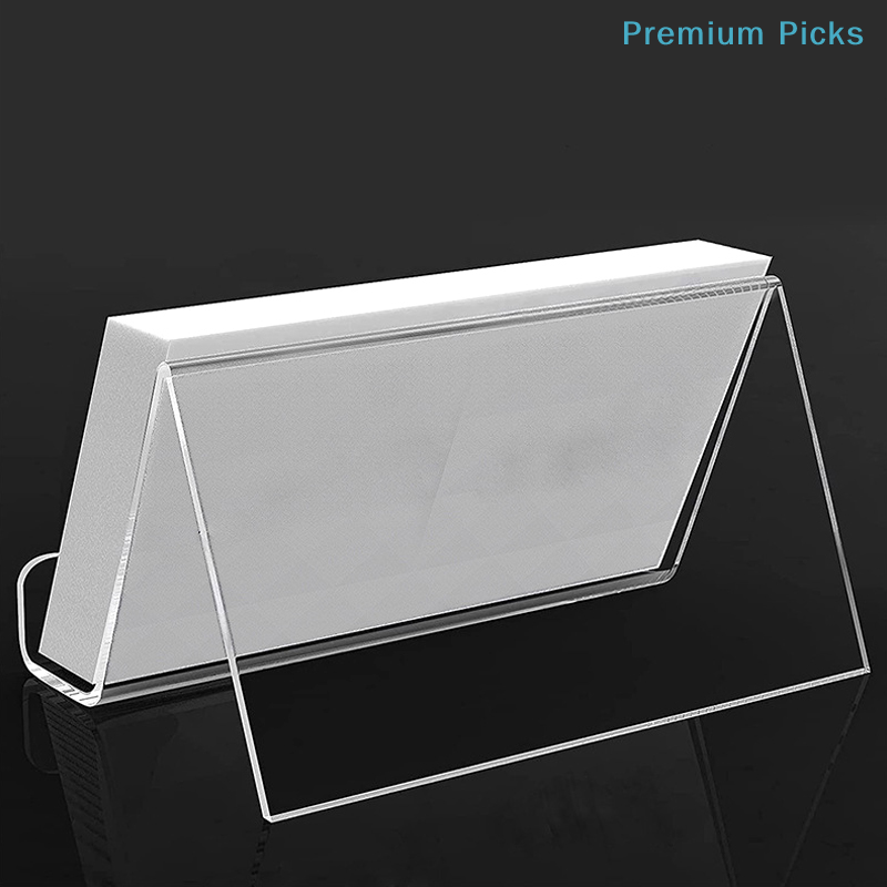 حامل بطاقات عمل شفاف من الأكري - مراجعة Desk Setup Shelves وسعره