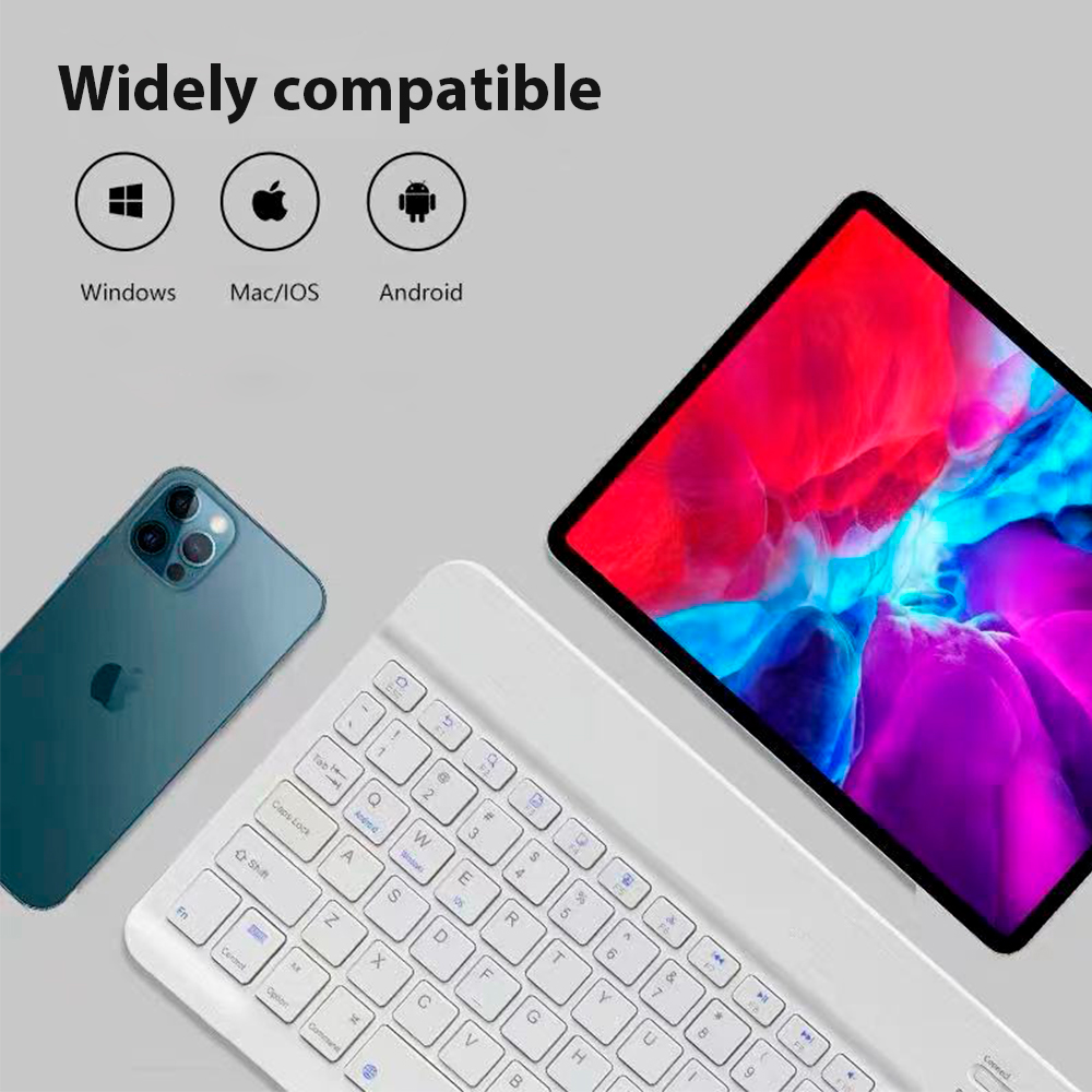 لوحة مفاتيح بلوتوث لاسلكية عال - مراجعة Desk Setup Ipad وسعره
