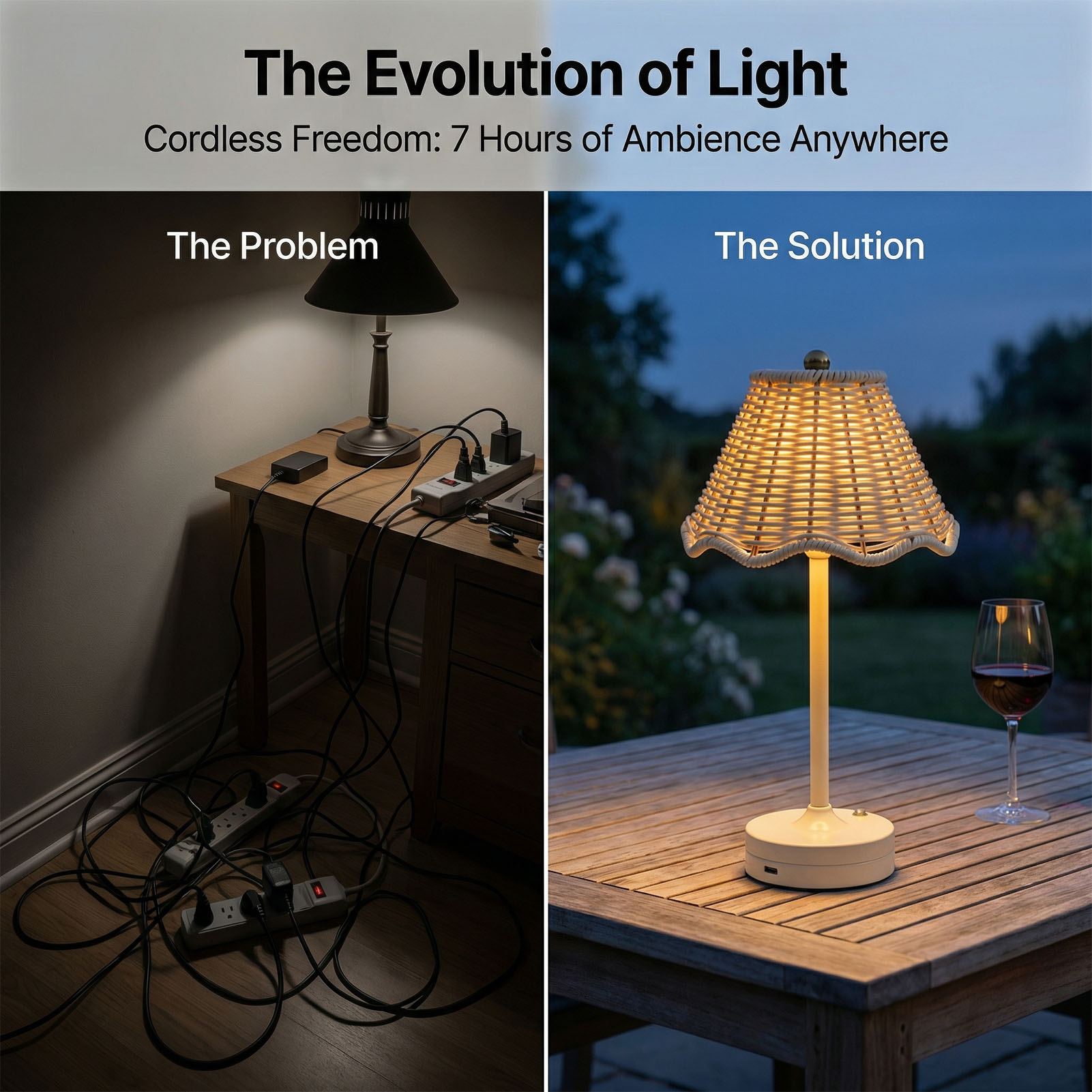 مصباح طاولة LED بتصميم عتيق من - مراجعة Desk Setup Vintage وسعره