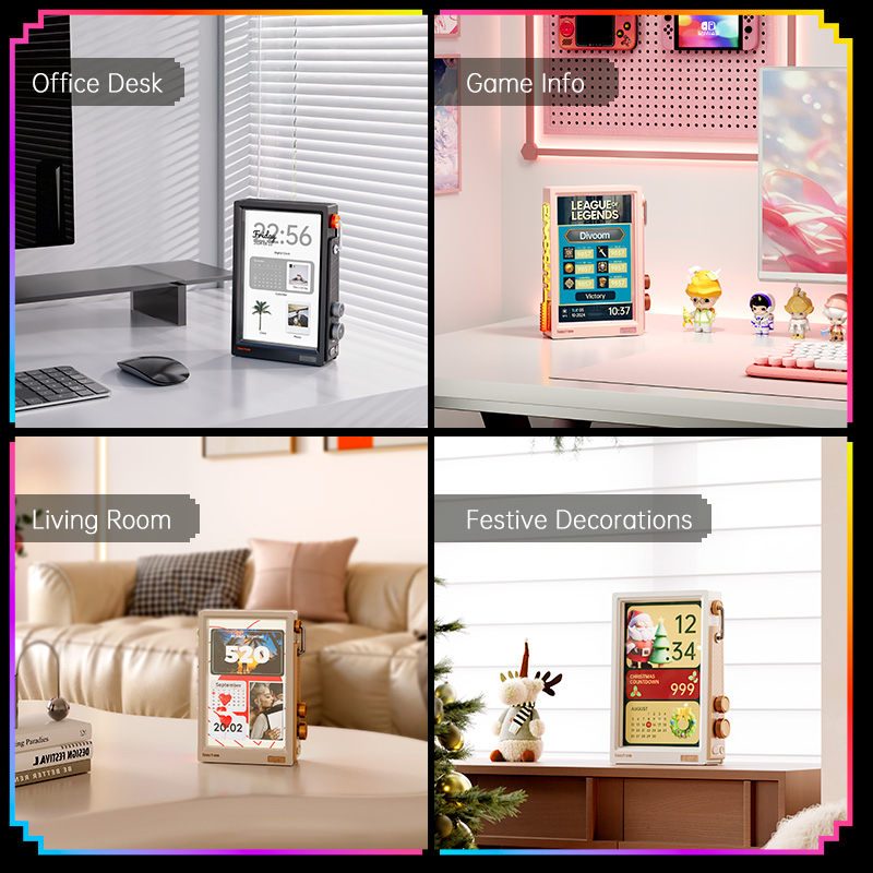 إطار Divoom Times مقاس 10.1 بو - مراجعة Speaker Desk Setup وسعره