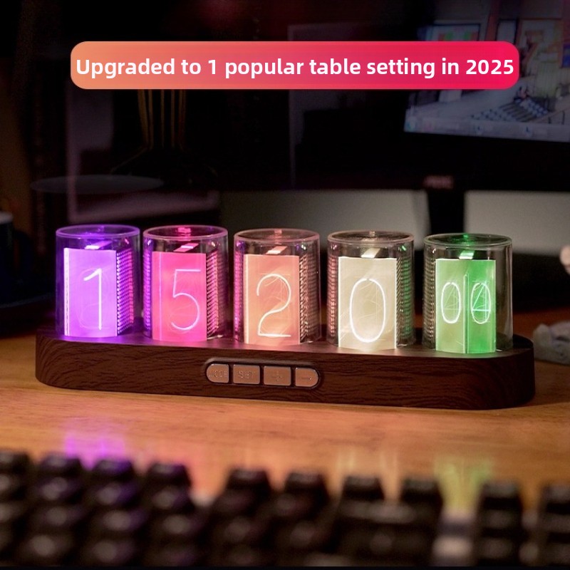 LED Nixie أنبوب ساعة RGB الألع - مراجعة Desk Setup Youtube وسعره