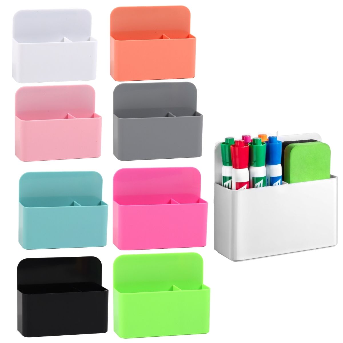قطعتان من حامل أقلام مغناطيسي  - مراجعة Pen Cup Magnetic وسعره