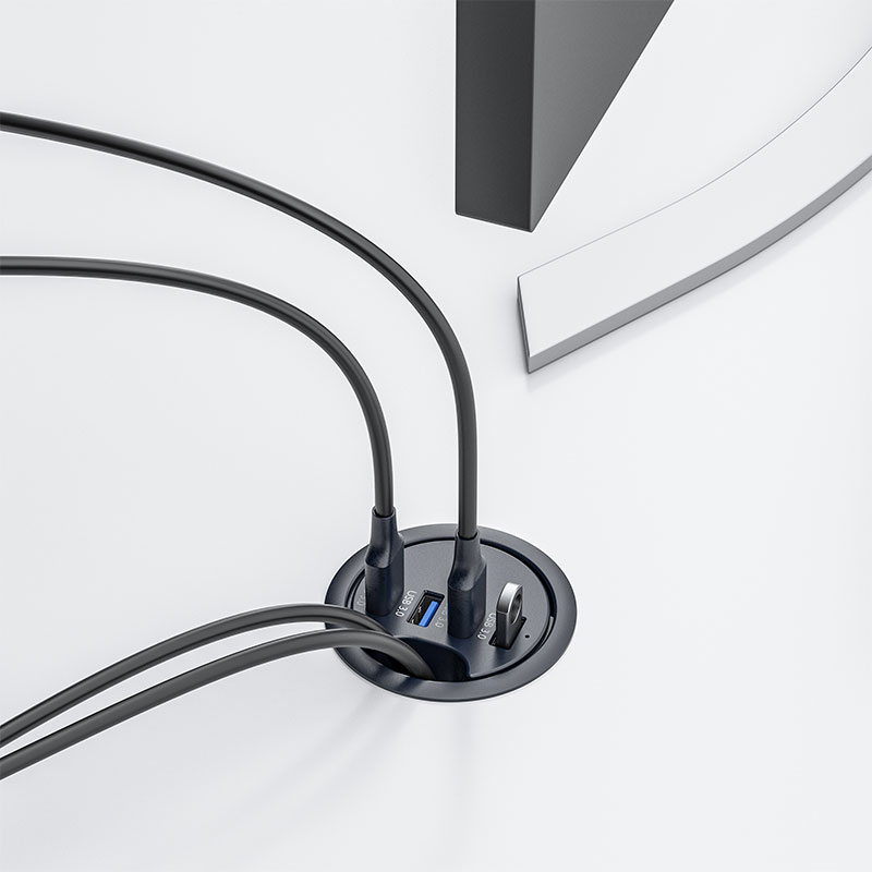 USB HUB 3.0 جبل في محطة إرساء  - مراجعة Desk Setup Hub وسعره