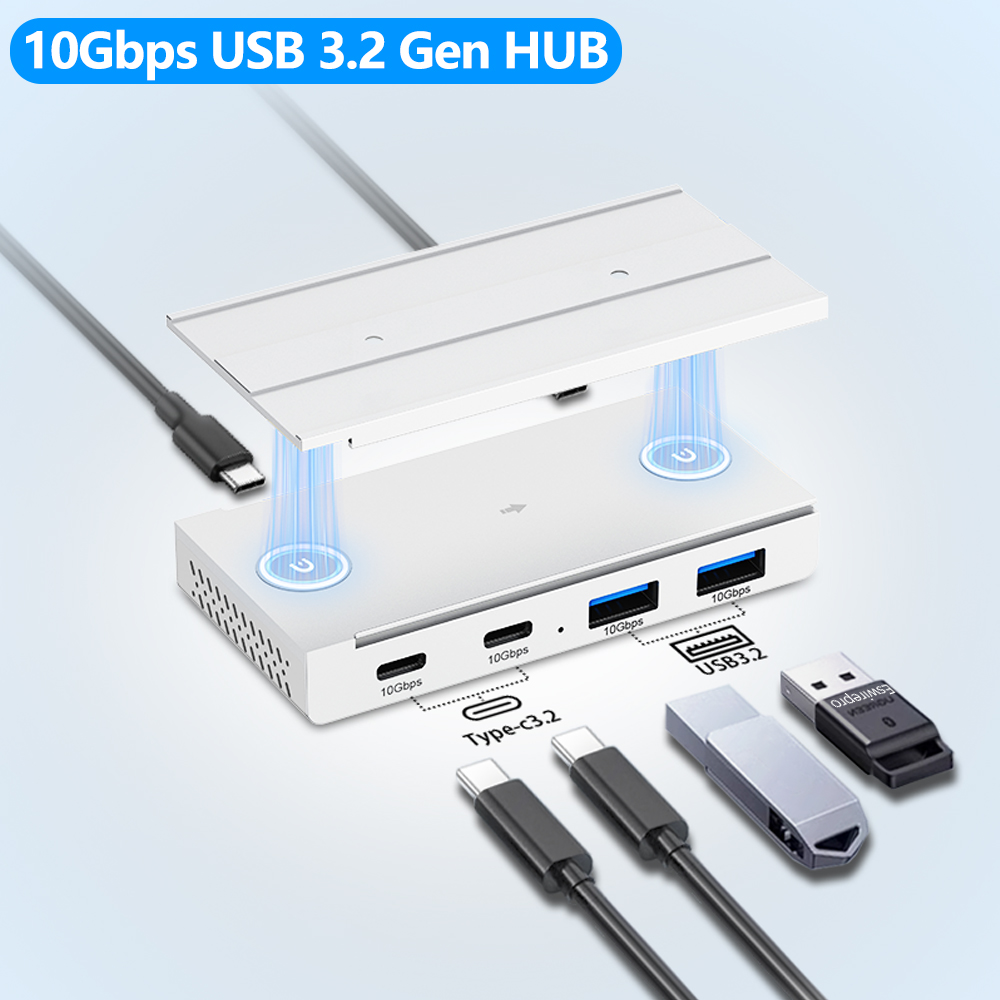 10Gbps USB3.2 Gen2 HUB مكتب مق - مراجعة Desk Setup Mac وسعره