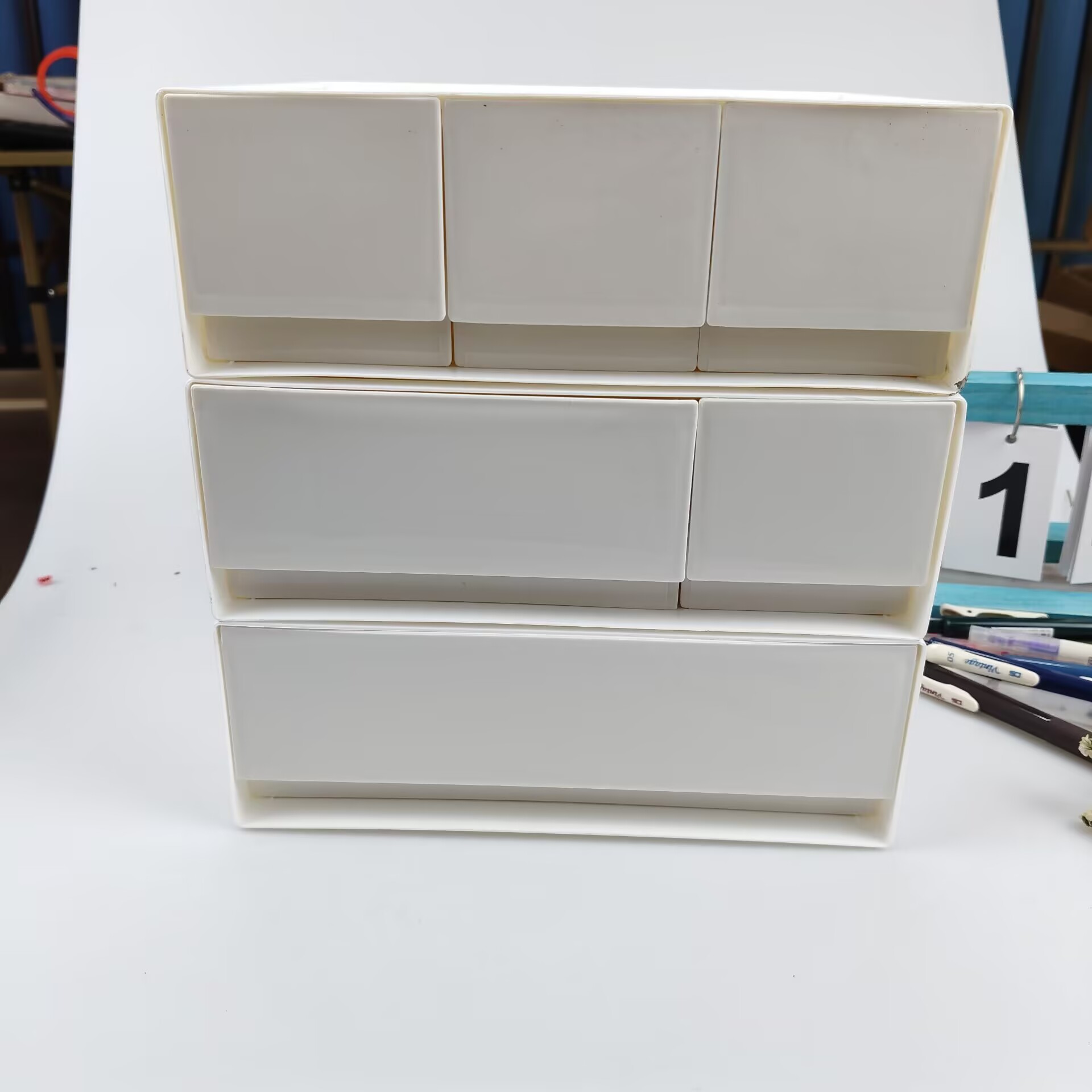 صندوق تخزين سطح المكتب، درج، ر - مراجعة Desk Setup Shelves وسعره