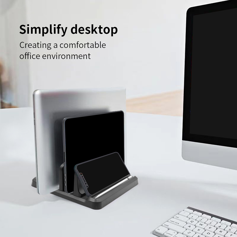 حامل كمبيوتر محمول عمودي من ال - مراجعة Desk Setup Mac وسعره
