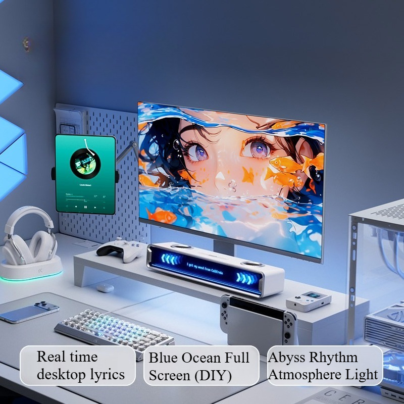 مكبر صوت K20 GT بشاشة كاملة مع - مراجعة Speaker Desk Setup وسعره