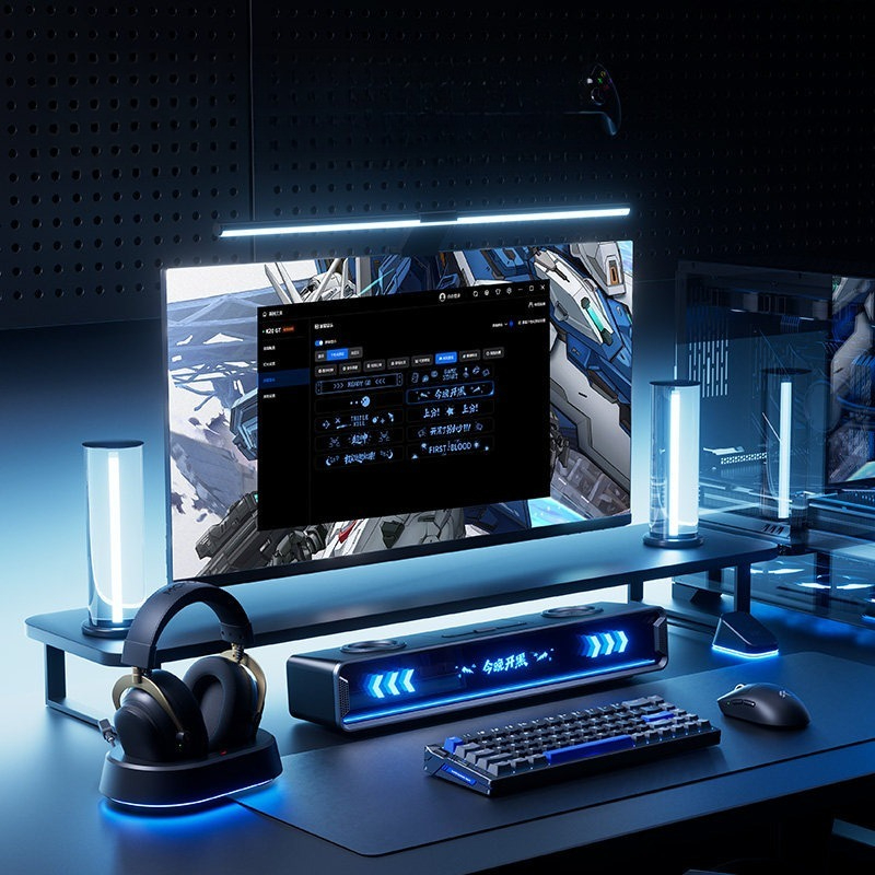 مكبر صوت K20 GT بشاشة كاملة مع - مراجعة Speaker Desk Setup وسعره