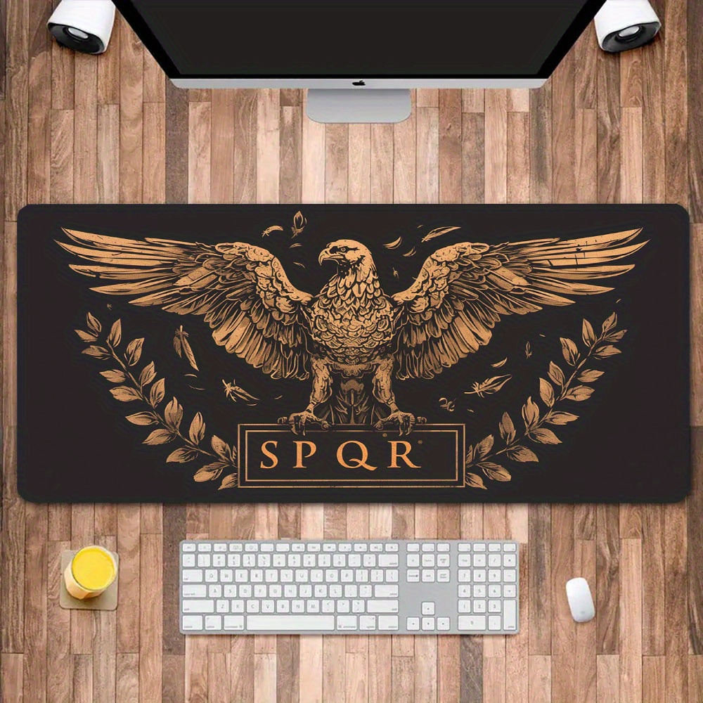 سجادة مكتب ذهبية بنية وسوداء،  - مراجعة Desk Setup Brown وسعره